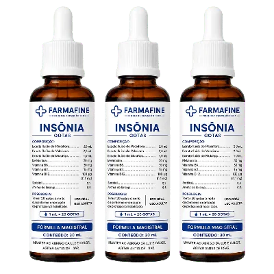 Fórmula para Insônia Farmafine — 3 frascos